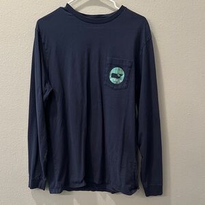 Vineyard Vines Navy Long Sleeve Tee